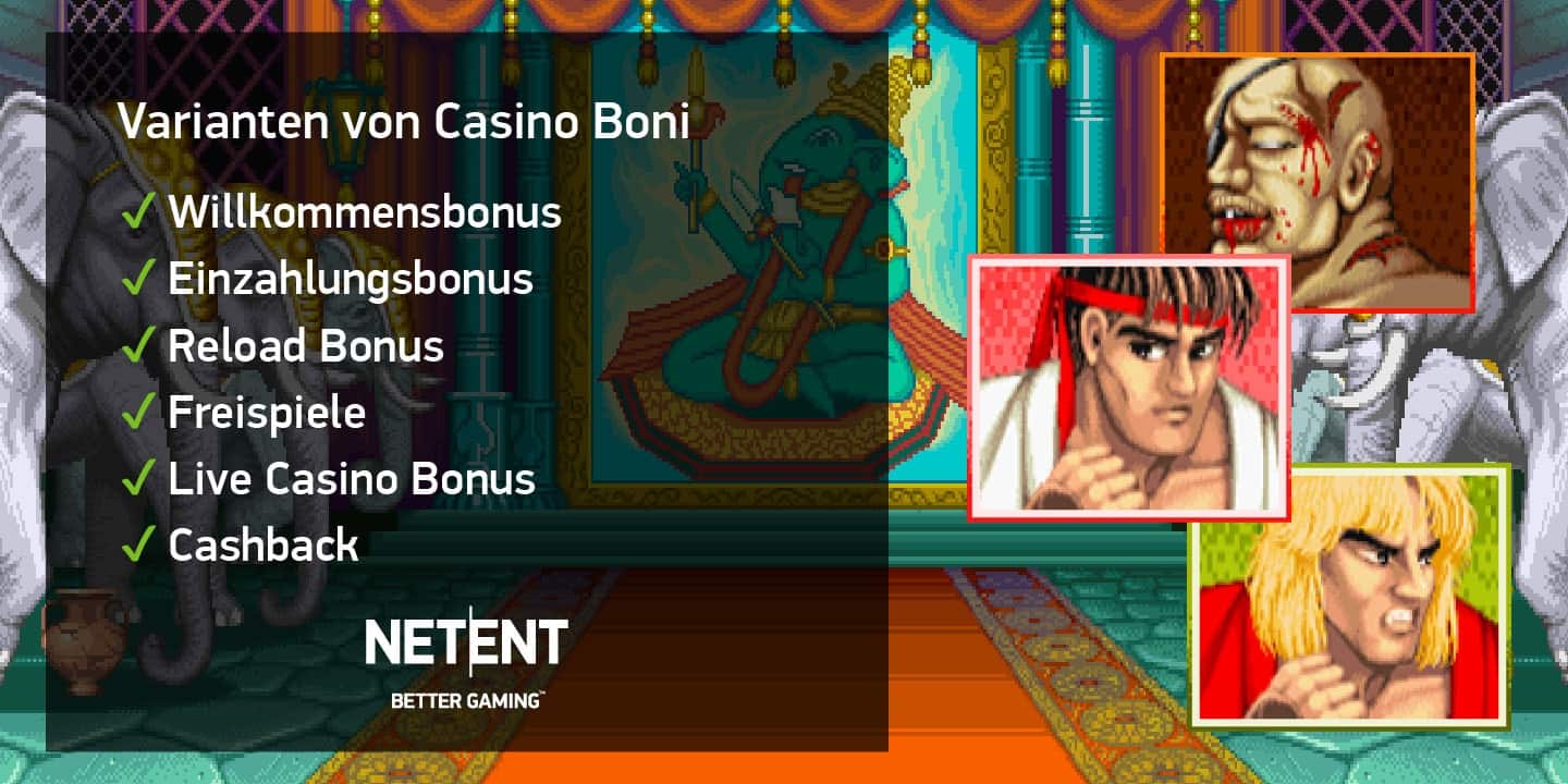 Varianten von Casino Bonus